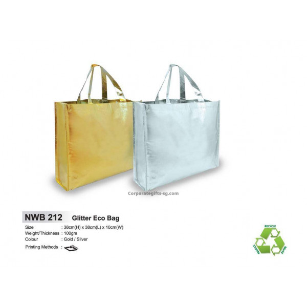 NWB 212 Glitter Eco Bag